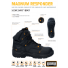 Magnum Responder Safety Boots Waterproof Metal Free Side Zip Magnum Responder Safety Boots Waterproof Metal Free Side Zip